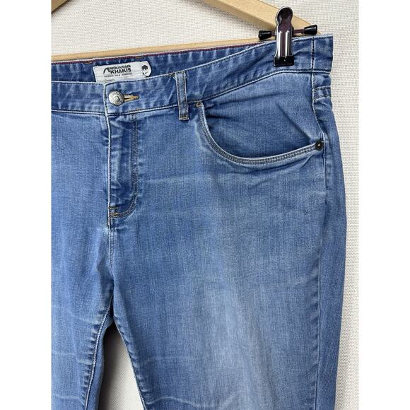 Mountain Khakis Women's Classic Fit Jeans Light Wash 14P Organic Cotton Soft - Picture 3 of 13
